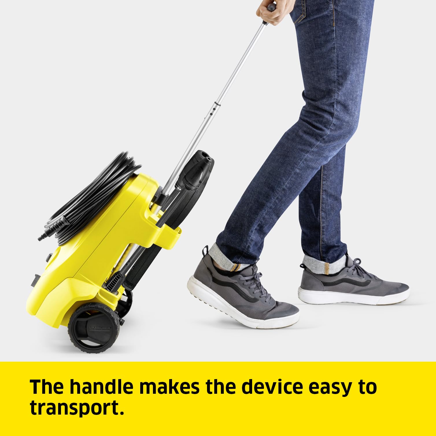 Kärcher K 3 Classic Home Pressure Washer, Pressure: max. 120 bar, Flow Rate: 380 l/h, Area: 25 m²/h, Water Filter, Weight: 4.2 kg, high-Pressure Hose and Gun, Dirt Blaster, Spray Lance, Home Kit